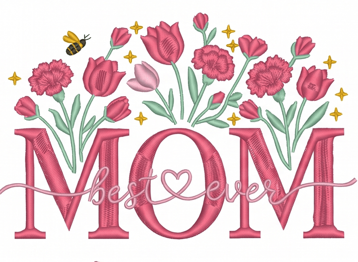 best mom ever embroidery