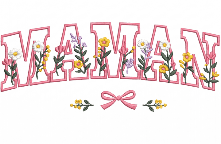broderie maman fleurs arch