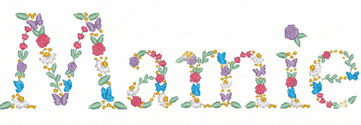 broderie mamie fleurs