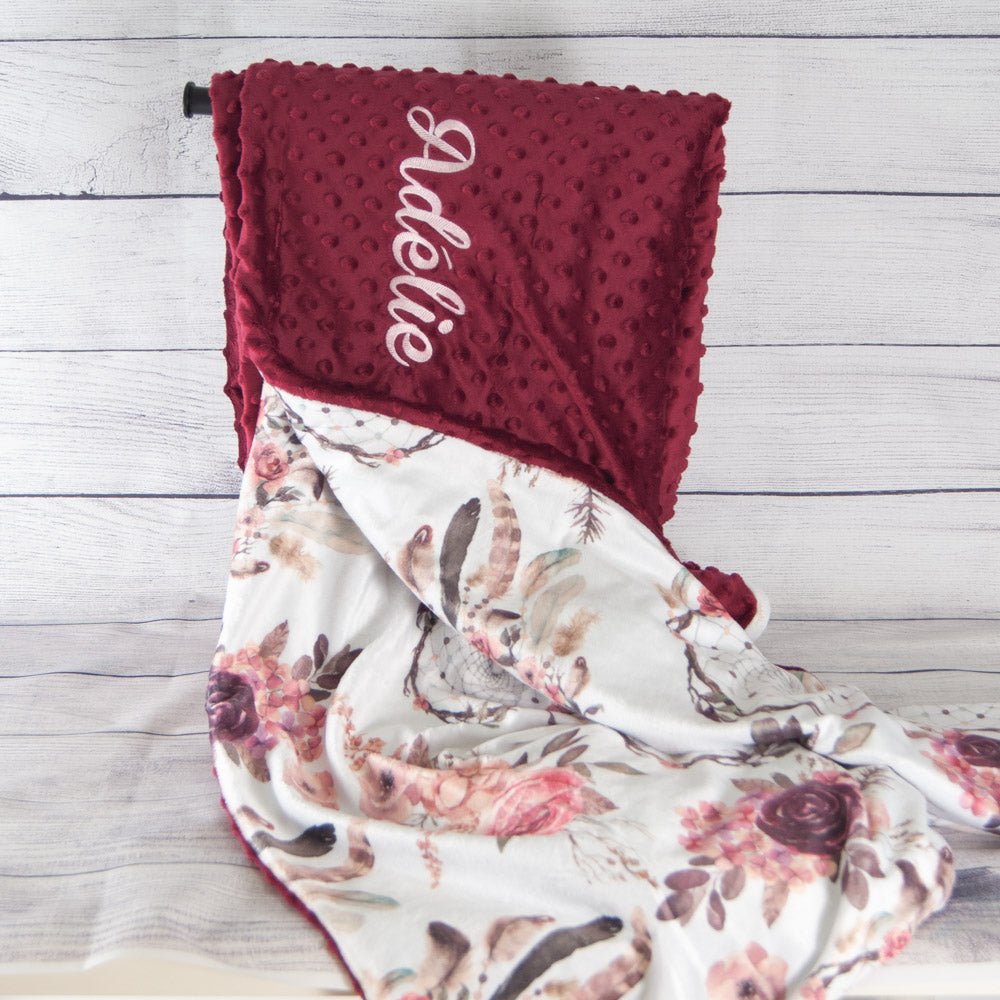 Jumbo - Boho Flowers Blanket - Blanket