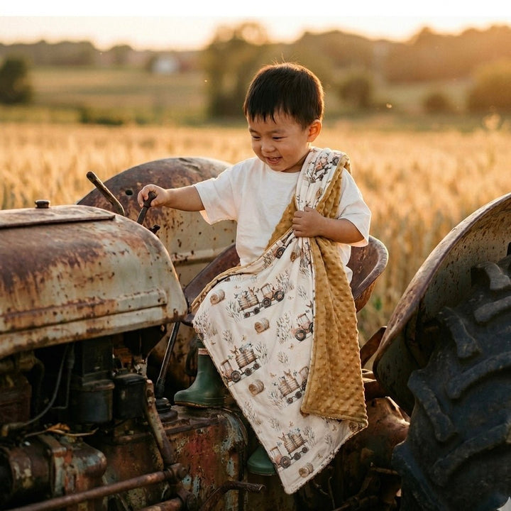 Tractors and Animals - Blanket
