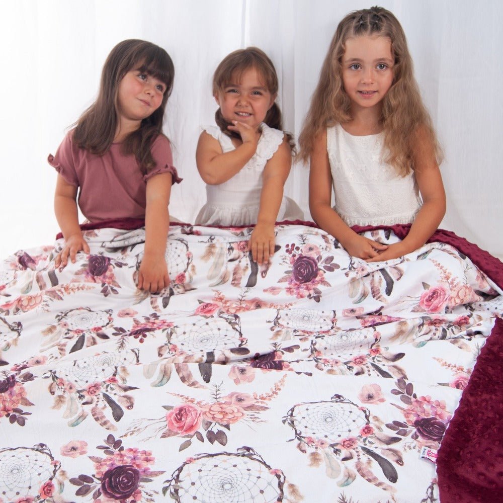 Jumbo - Boho Flowers Blanket - Blanket