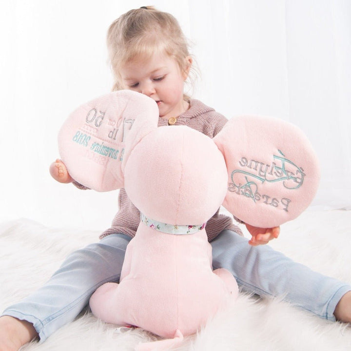 Kootenay the Dumble Stuffed Elephant - Pink - Plush