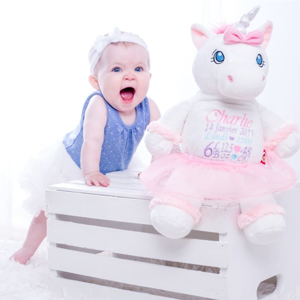 Victoria the White Unicorn - Plush